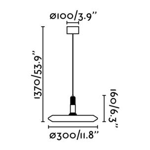 PLANET Colgante LED blanco