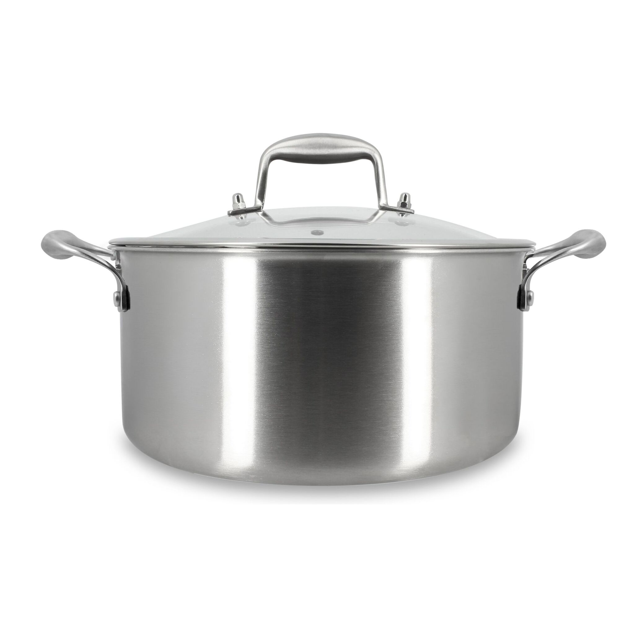 Faitout 24cm en acier inoxydable et manche amovible lie de vin AGLAE
