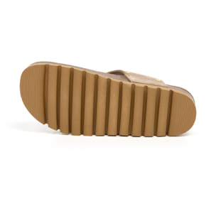 Sandalia Plataforma Marron Mujer BILLOWY MARRON