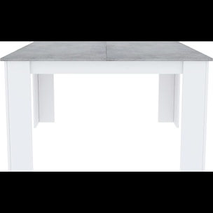 Tavolo da Pranzo Allungabile Estensibile Fino a 190 cm Tavolino Per 6 Persone Salotto Soggiorno Salone Design Moderno 190 x 78 x 90 cm Bianco Grigio