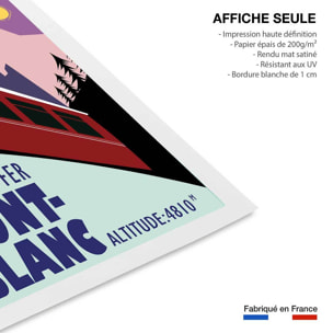 Affiche Terminus chamonix 4810m Affiche seule