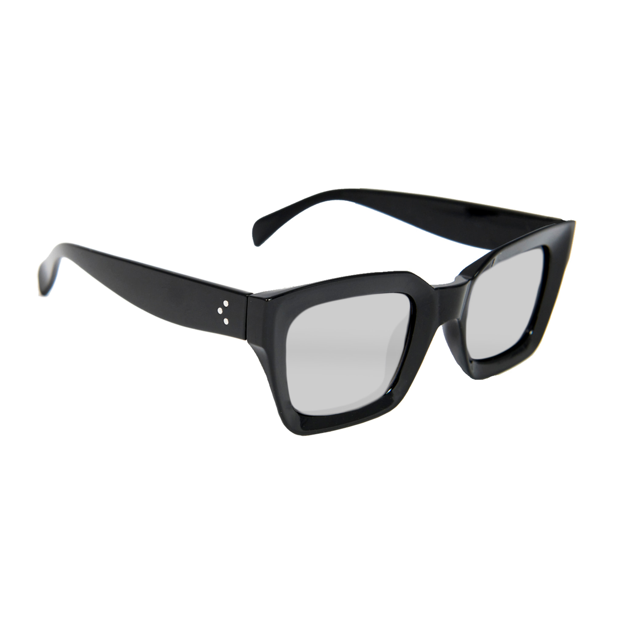 Gafas de sol OCEAN OSAKA - Negro brillante / Revo plateada