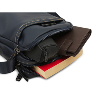 Bandolera Hombre Sintetica Jaslen Gloucester Azul Marino