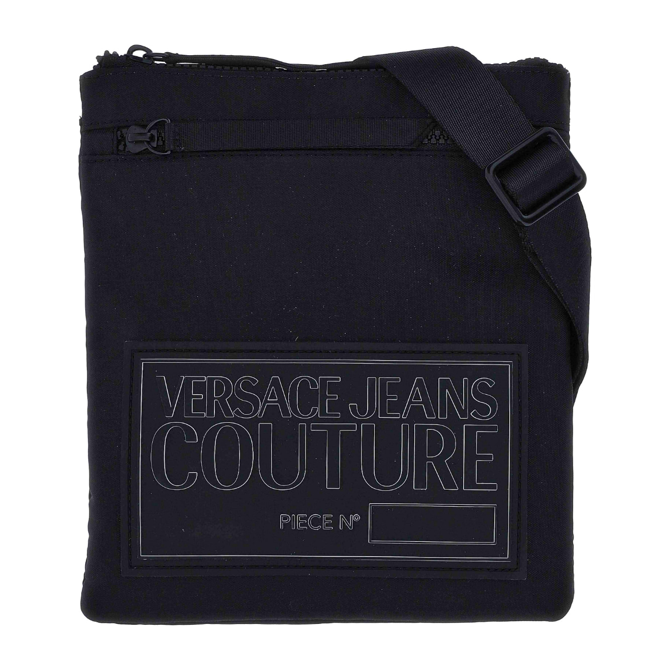 Versace Jeans Couture Bolso de hombro con cierre de cremallera y parche con logo Versace Jeans Couture.