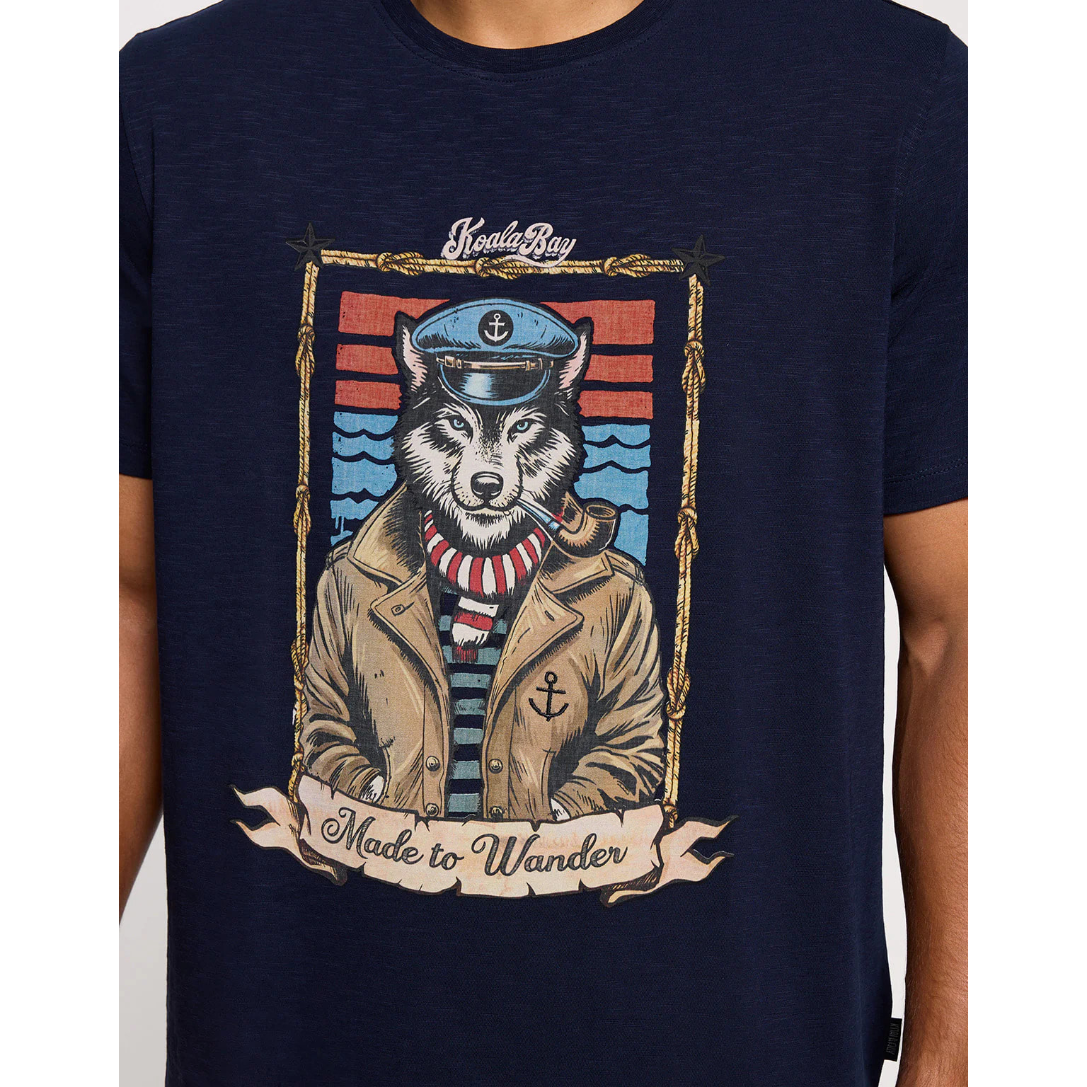 Camiseta Manga Corta Azul Marino - Loberine