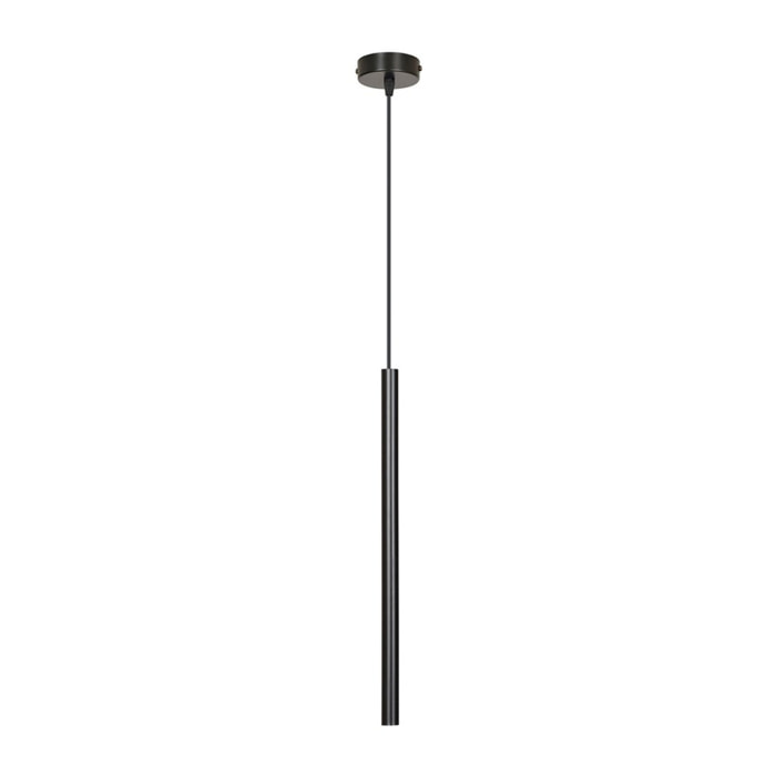 Lampada a sospensione Selter in acciaio nero opaco