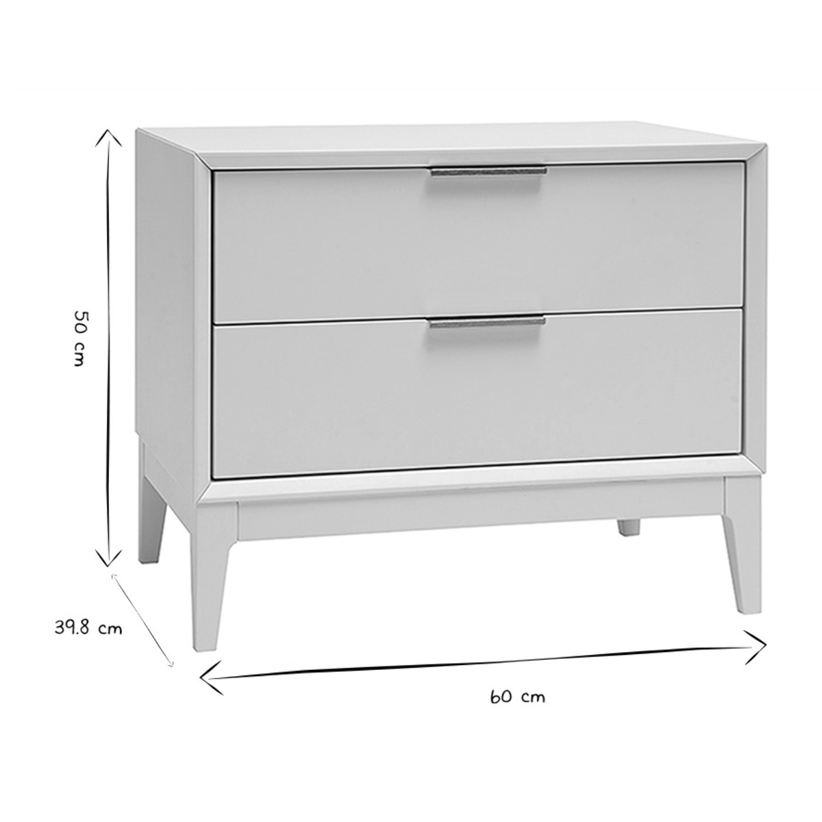 Tables de chevet rose et métal doré avec rangements (lot de 2) GIANA