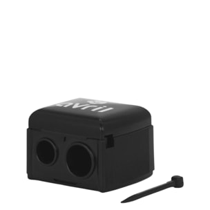 Taille-crayon double avec récuperateur et lamelle nettoyante - Accessoire