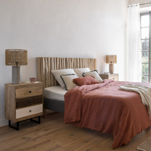 Tête de lit "Jayden" bois teck L160cm