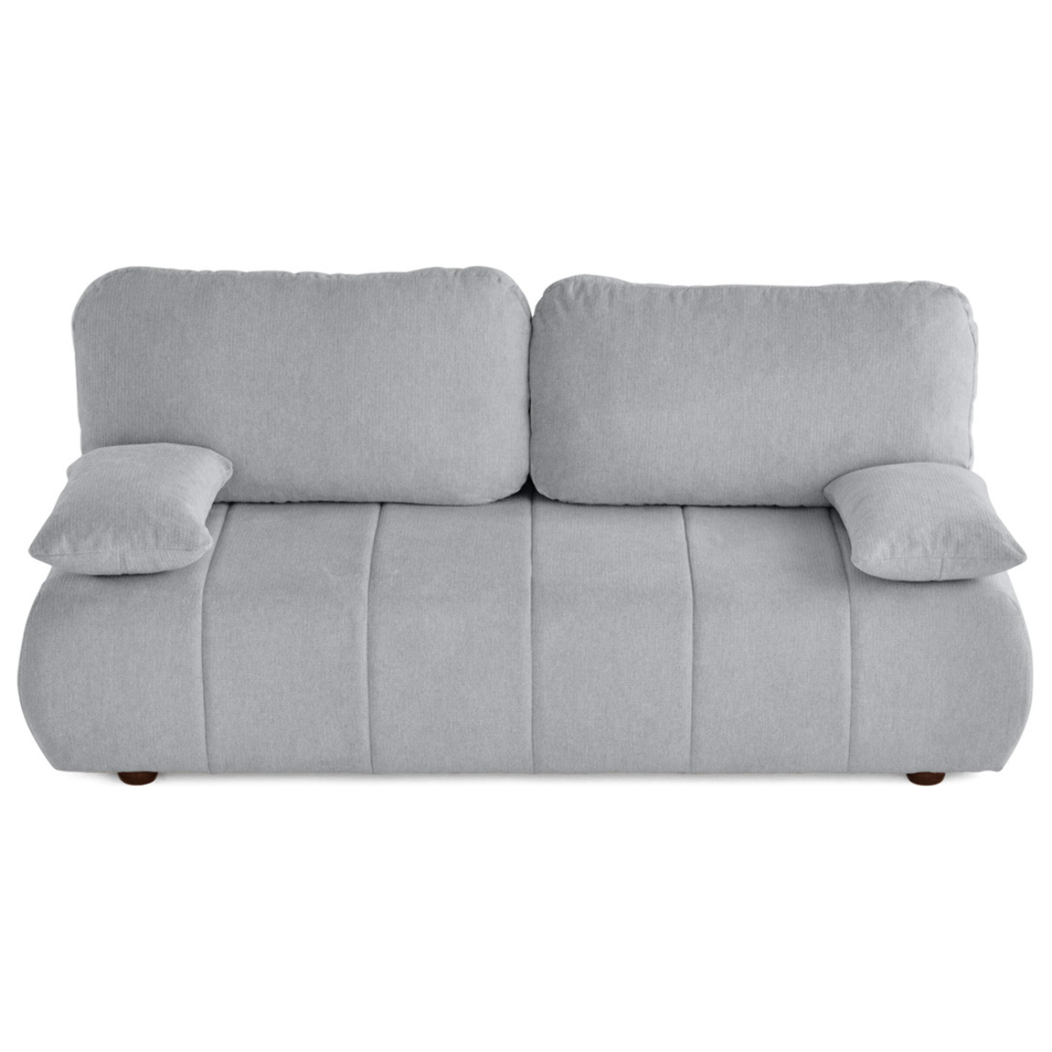 Harper - canapé 3 places convertible avec coffre en tissu texturé - Gris