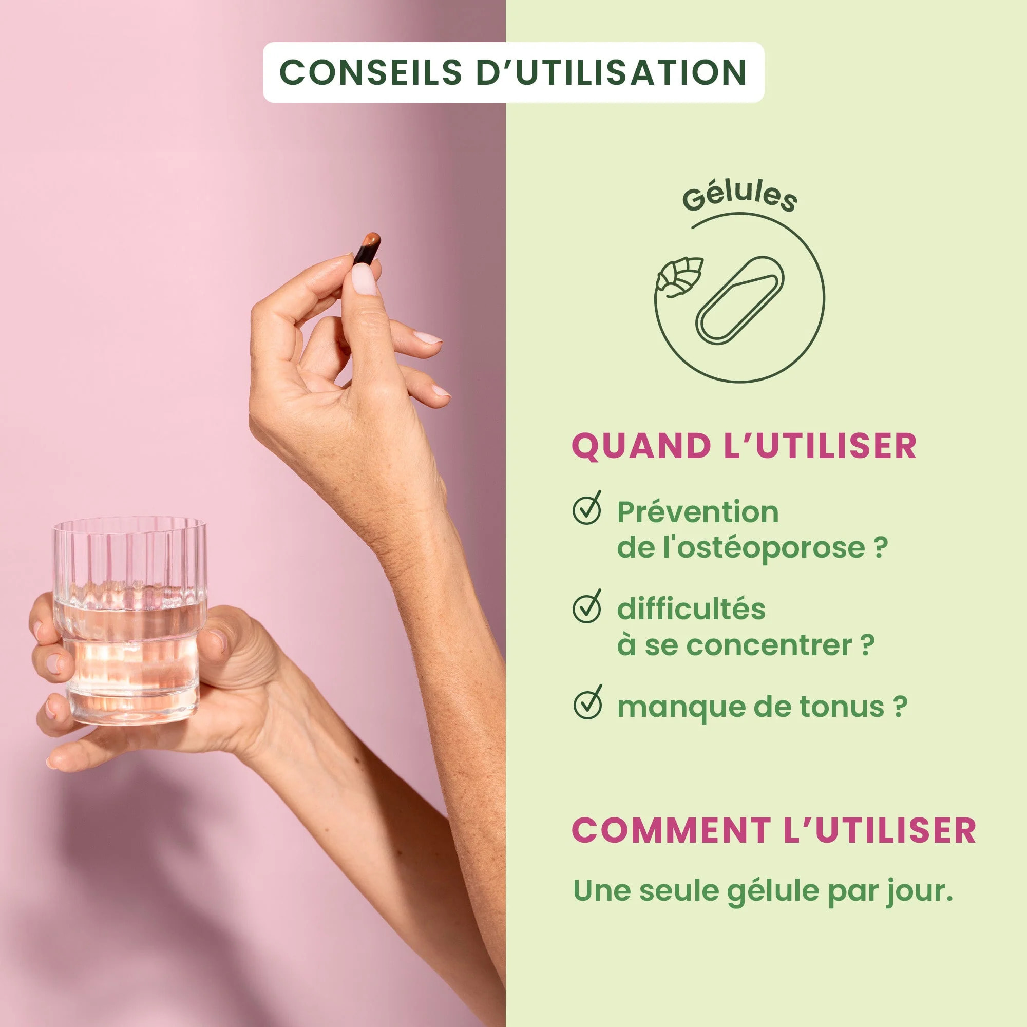 Herbalgem- Complément alimentaire Postménopause - 30 GELULES