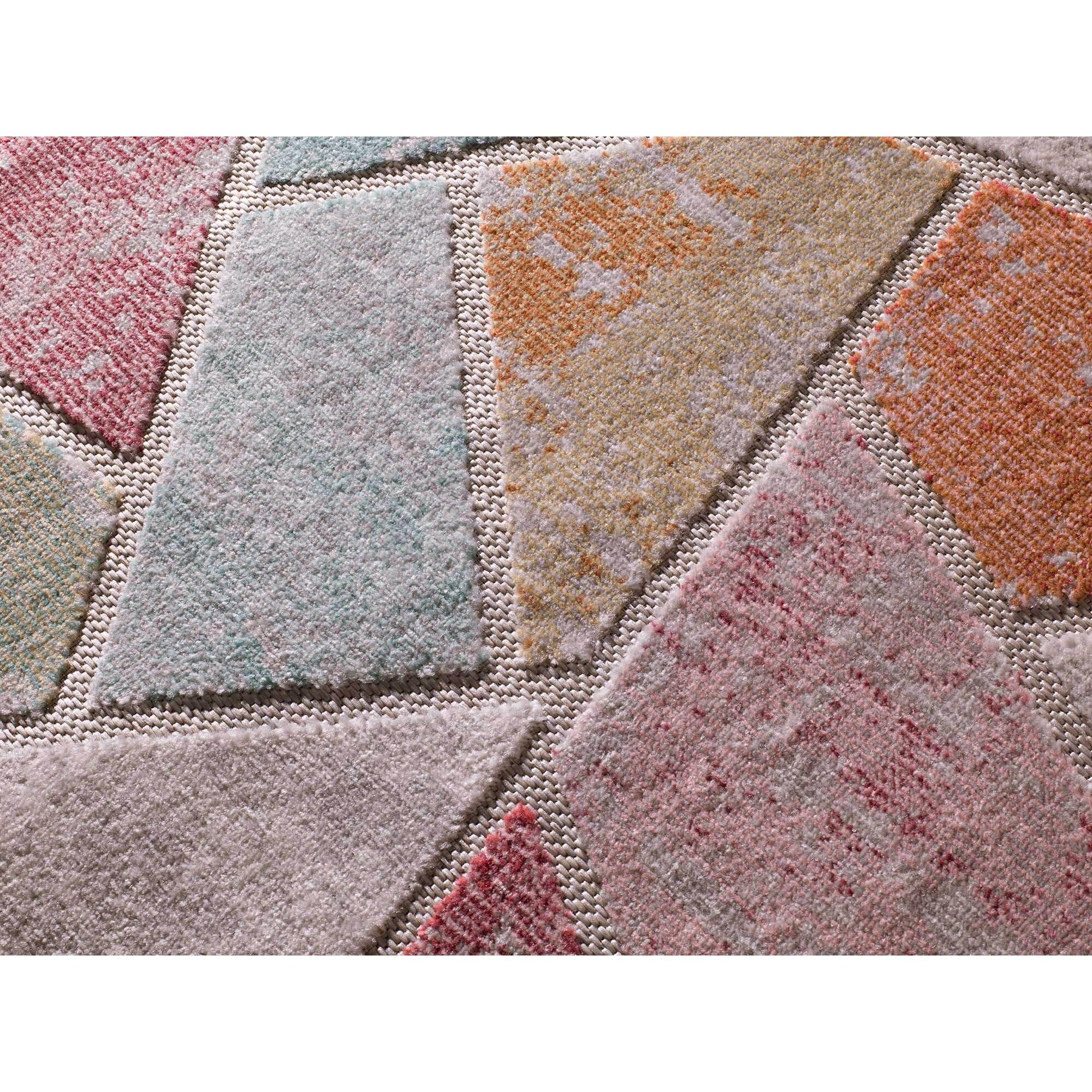 SOLEY Alfombra de exterior-interior con relieve multicolor, varias medidas disponibles