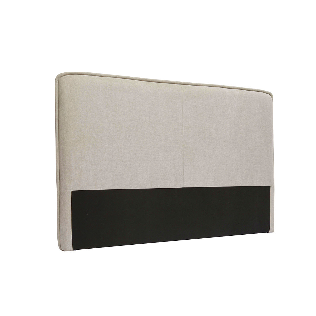 Tête de lit en tissu effet velours beige naturel L175 cm MARCIA