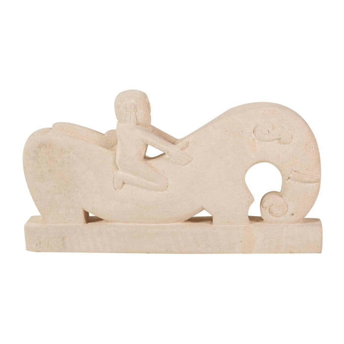 Figura Caballo Blanca 42x6x22 Cm