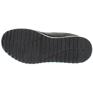 Armata di Mare Scarpe Uomo Sneakers Vintage Running con Soletta Rimovibile in Memory Foam AMU 2N815 Black