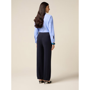 Oltre - Pantalones joggers de punto - Azul