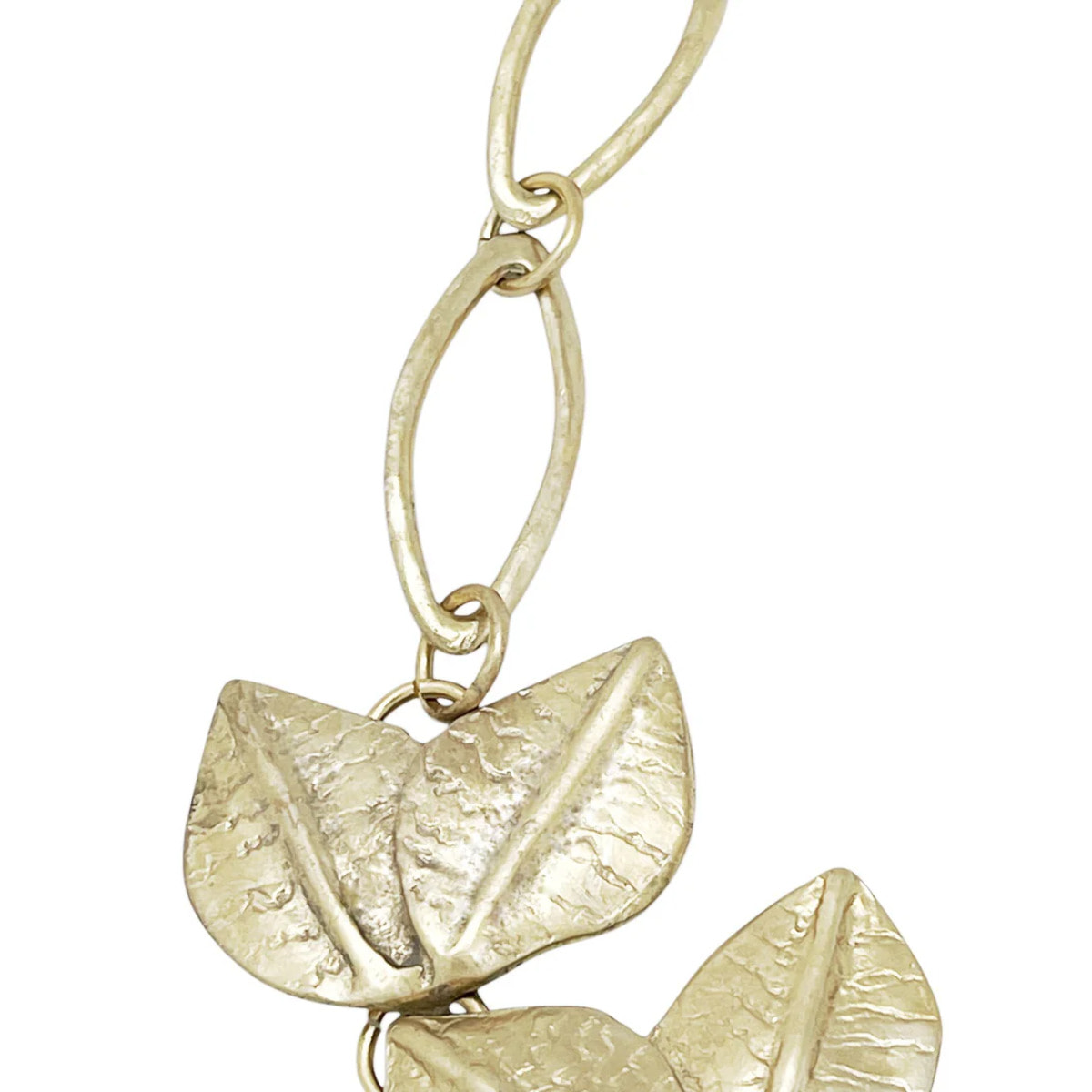 Cinturón Cascada de Hojas 3D en dorado