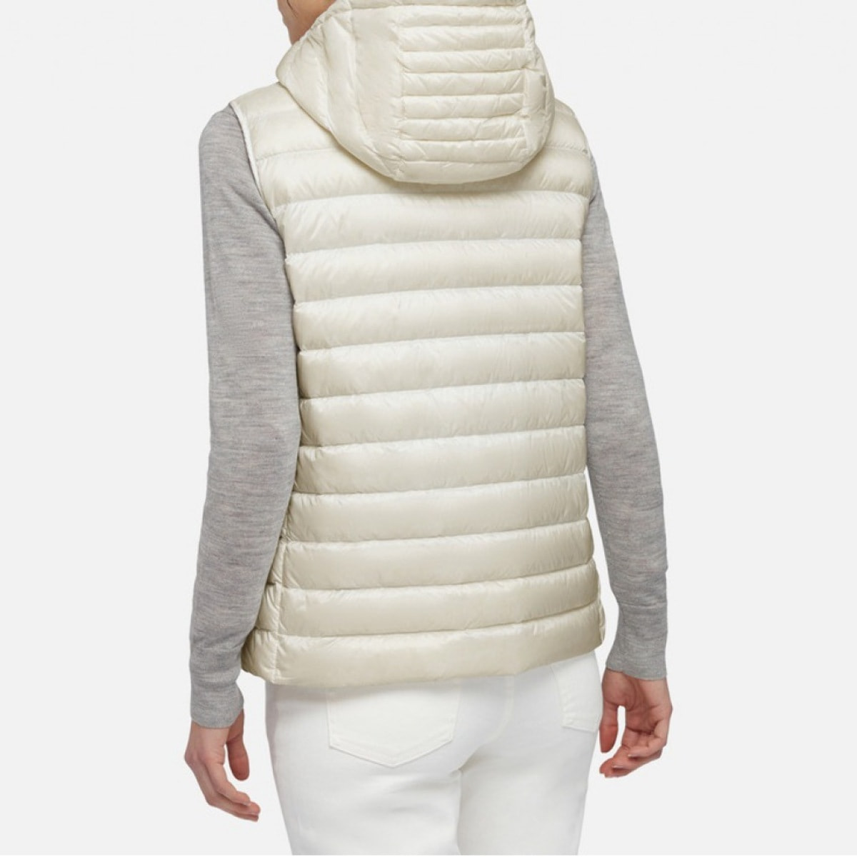 Chalecos Mujer de la marca GEOX  modelo D JAYSEN BLANCO