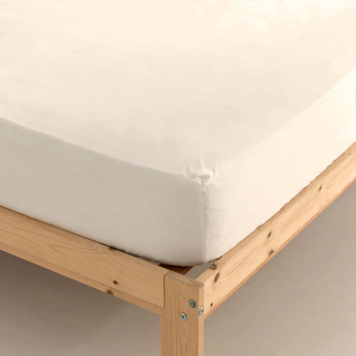 Drap-housse en satin 157 fils Natural