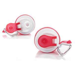 Mini bottiglia pieghevole arrotolabile da 320ml, in silicone di grado alimentare. Con moschettone.