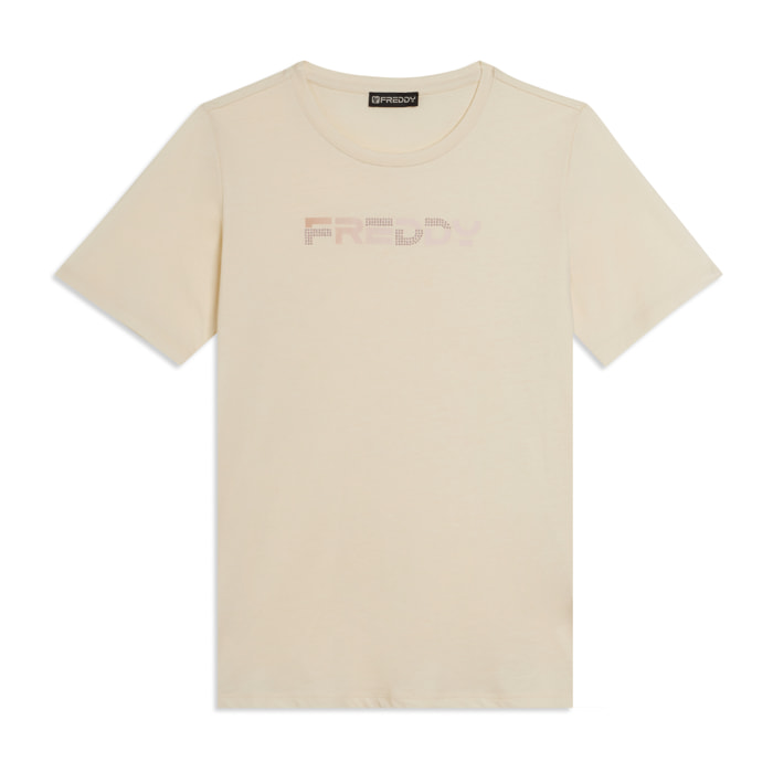T-shirt Manica Corta con Logo FREDDY Olografico