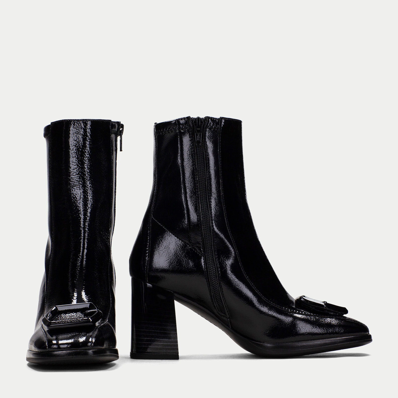 Botin Monaco Negro 7,5 cm