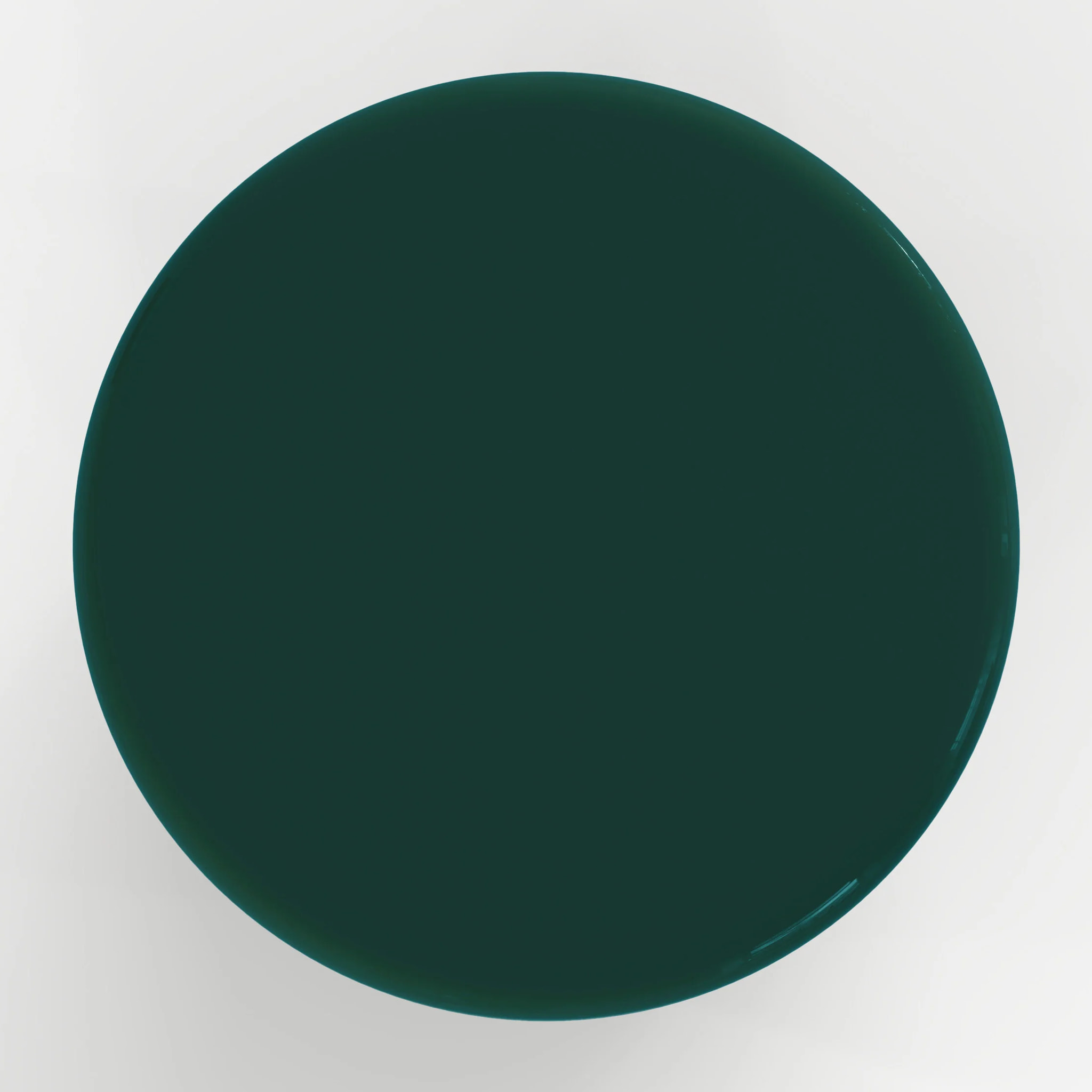Table d'appoint laquée vert canard en MDF, D40 cm - Oscar