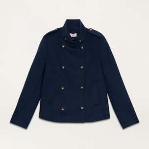 Oltre - Short military coat - Azul