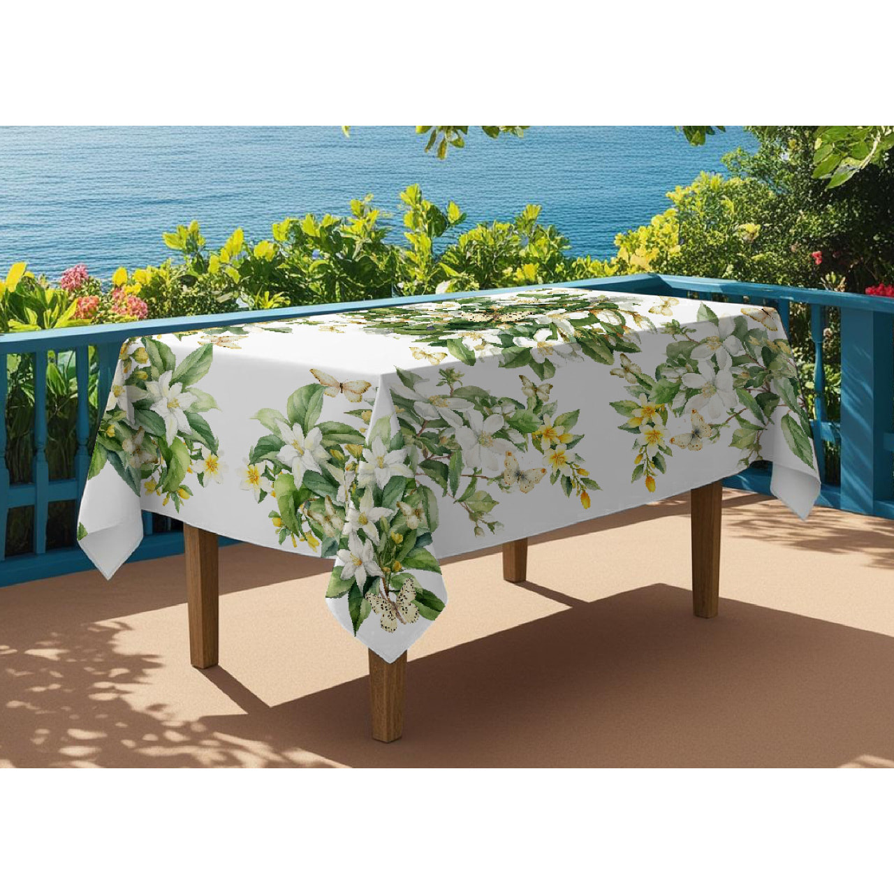 Tovaglia Stampa Digitale 100% Cotone Disegno Jasmin