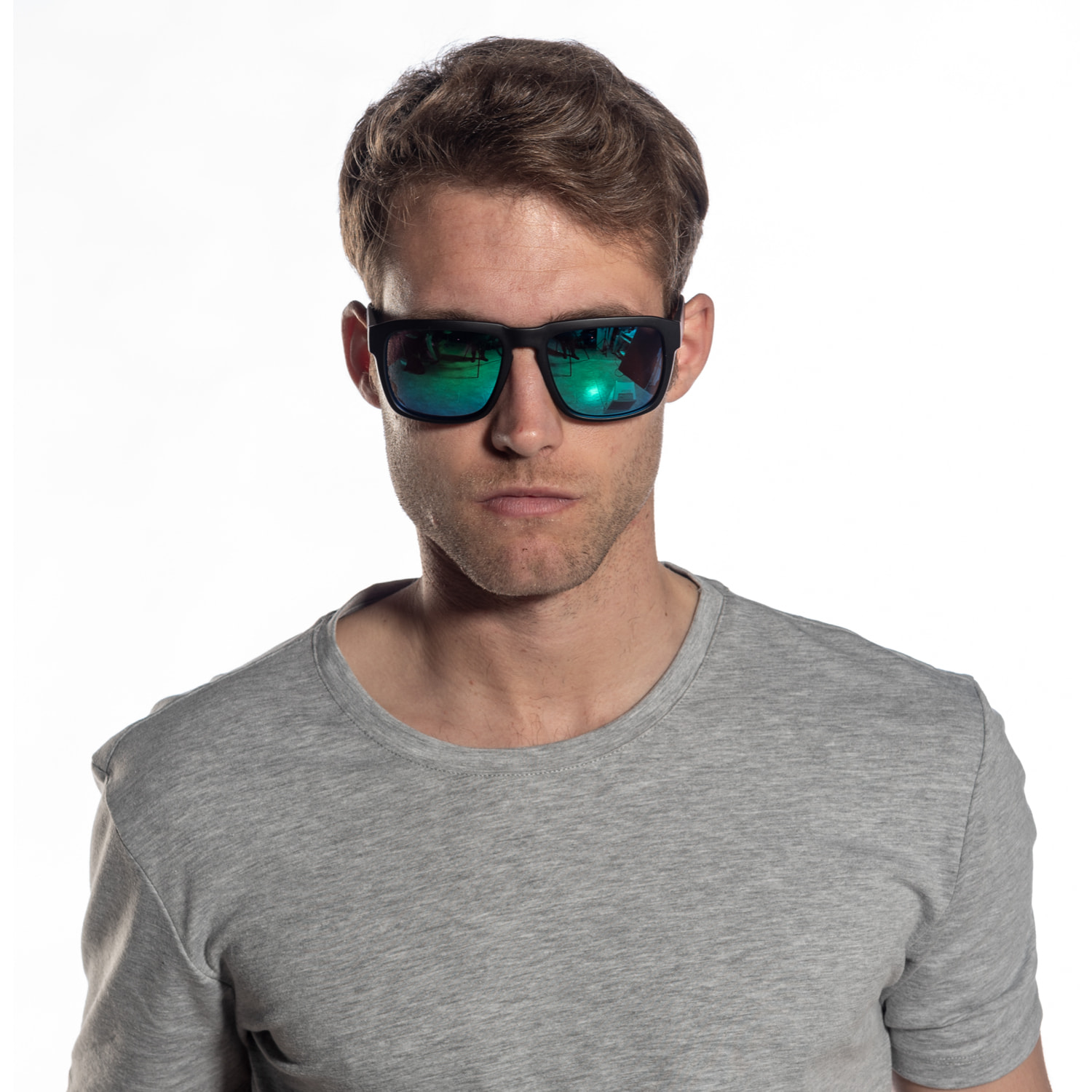 Gafas de sol PALO ALTO VERONA - Negro mate / Revo verde