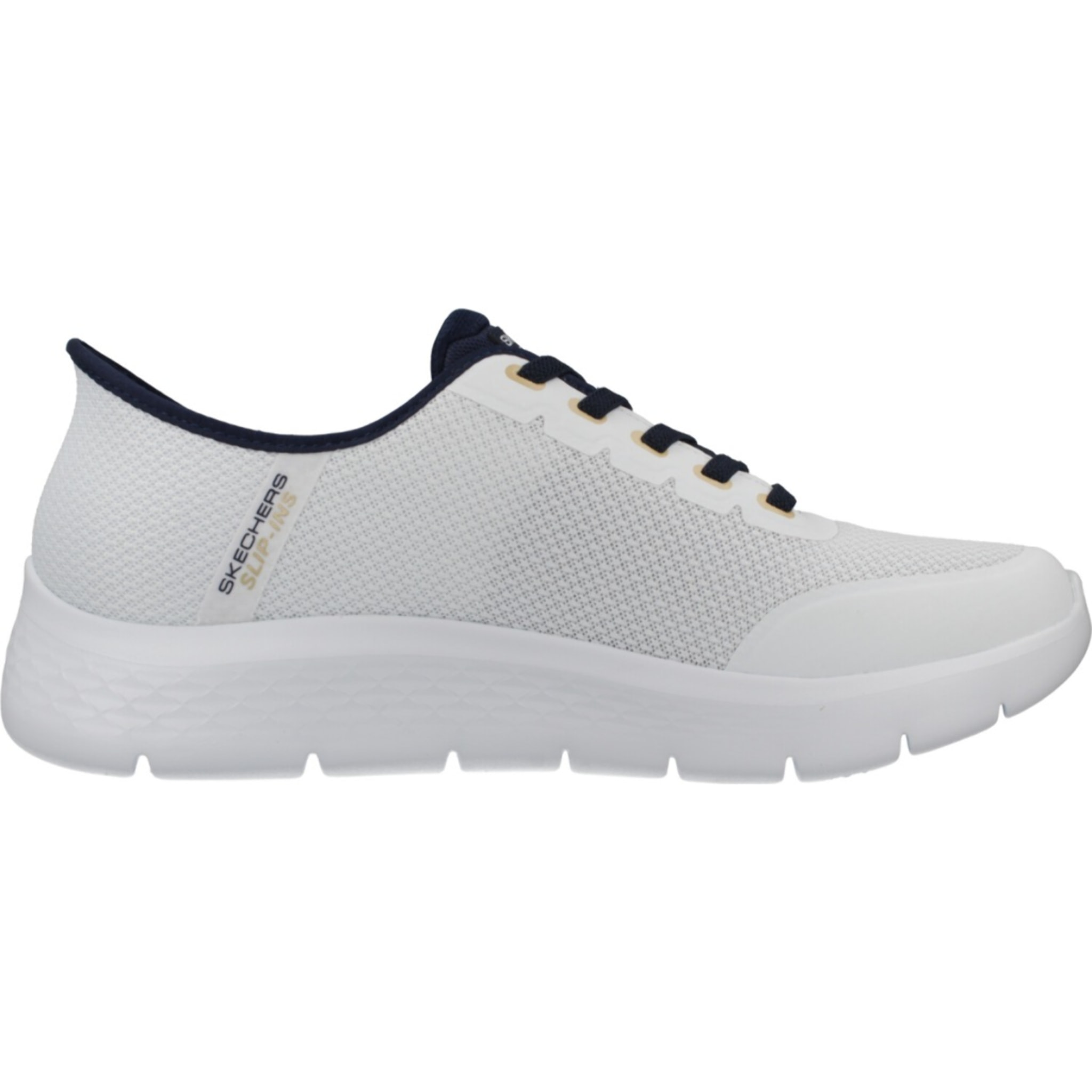 Sneakers De  Hombre Slip-ins Go Walk Flex Netro Blanco