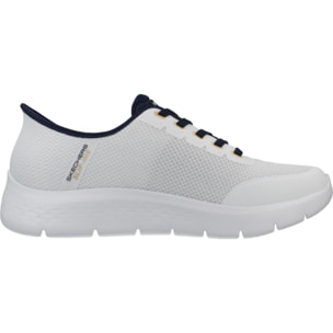 Sneakers De  Hombre Slip-ins Go Walk Flex Netro Blanco