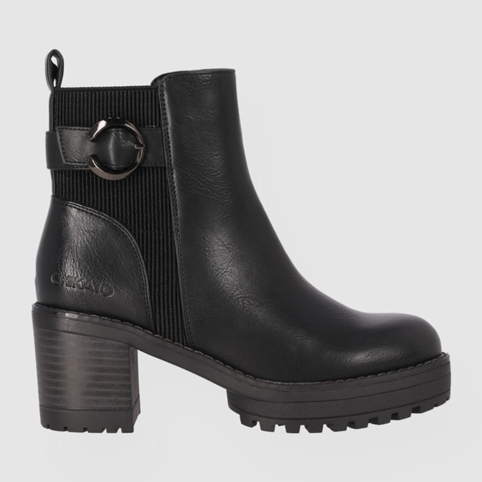Botines - Negro - Tacón: 5 cm
