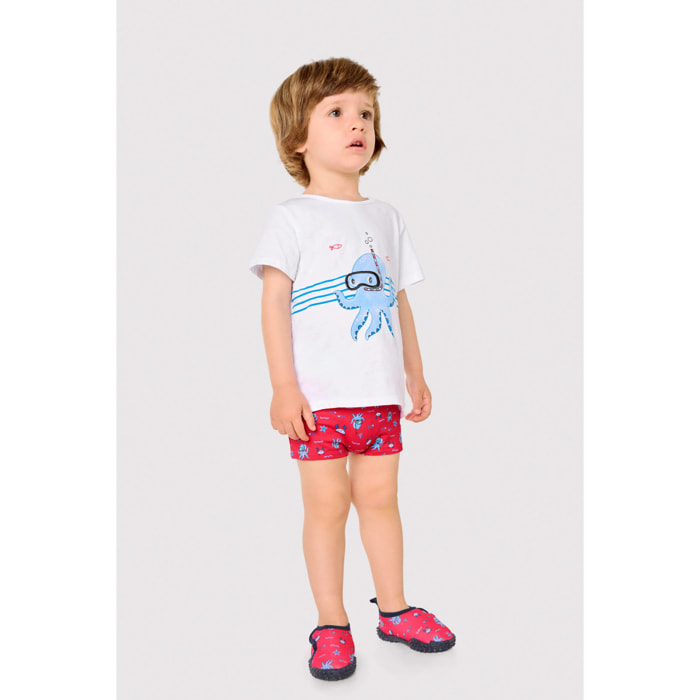 Set tessile con maglietta a maniche corte
