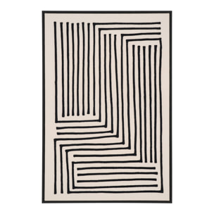Stampa su Tela Lipari No.3 — Nero e Beige 60×90 cm