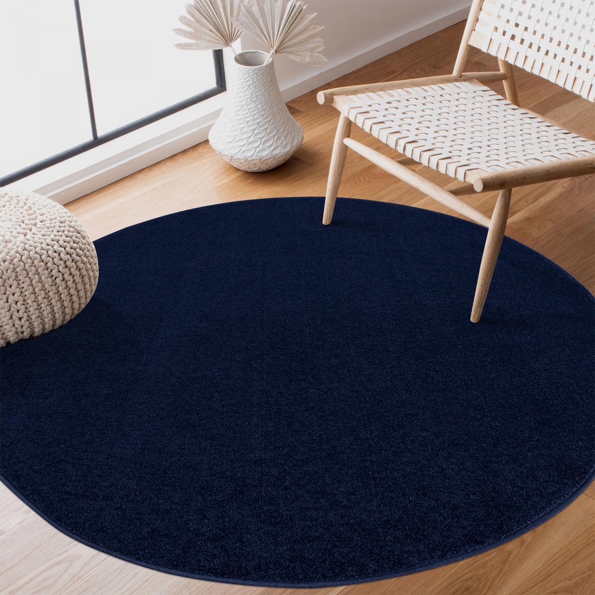 Tapis salon et chambre tissé motif uni PAJU