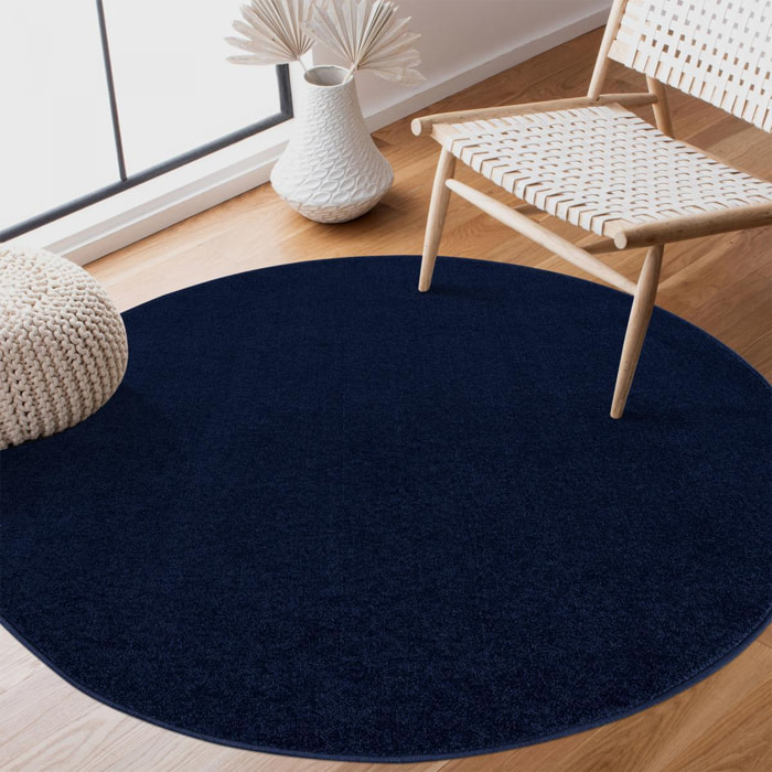 Tapis salon et chambre tissé motif uni PAJU