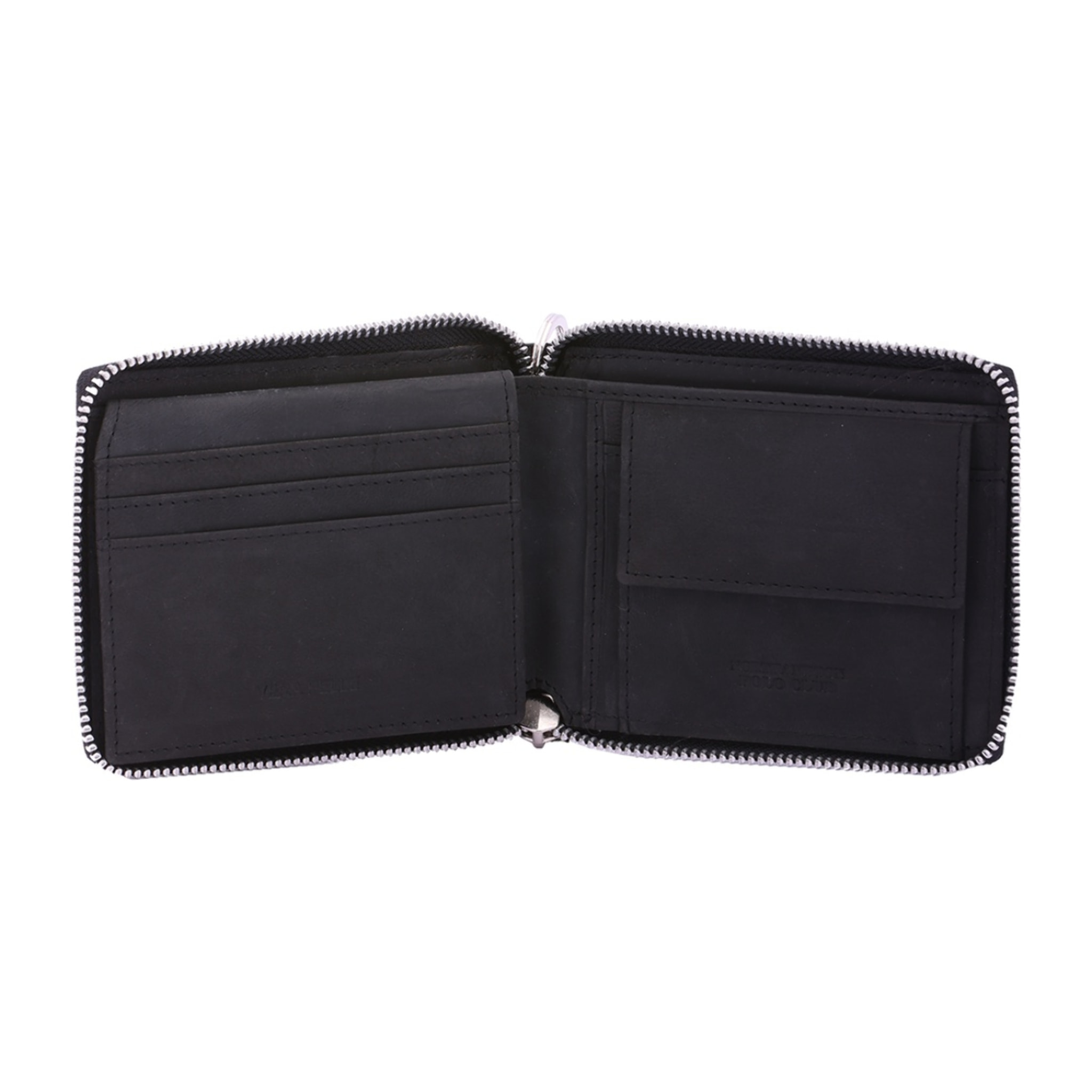 Portafoglio uomo in vera pelle - Modello False - Casual - 10.0 x 12.0 x 3.0 cm