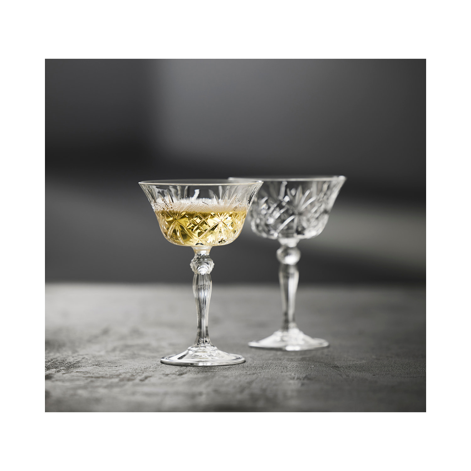 Set de 4 coupes à champagne Melodia 26 cl