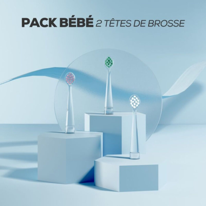 Brossette dentaire NEOPULSE x2 NEOBABY Vert