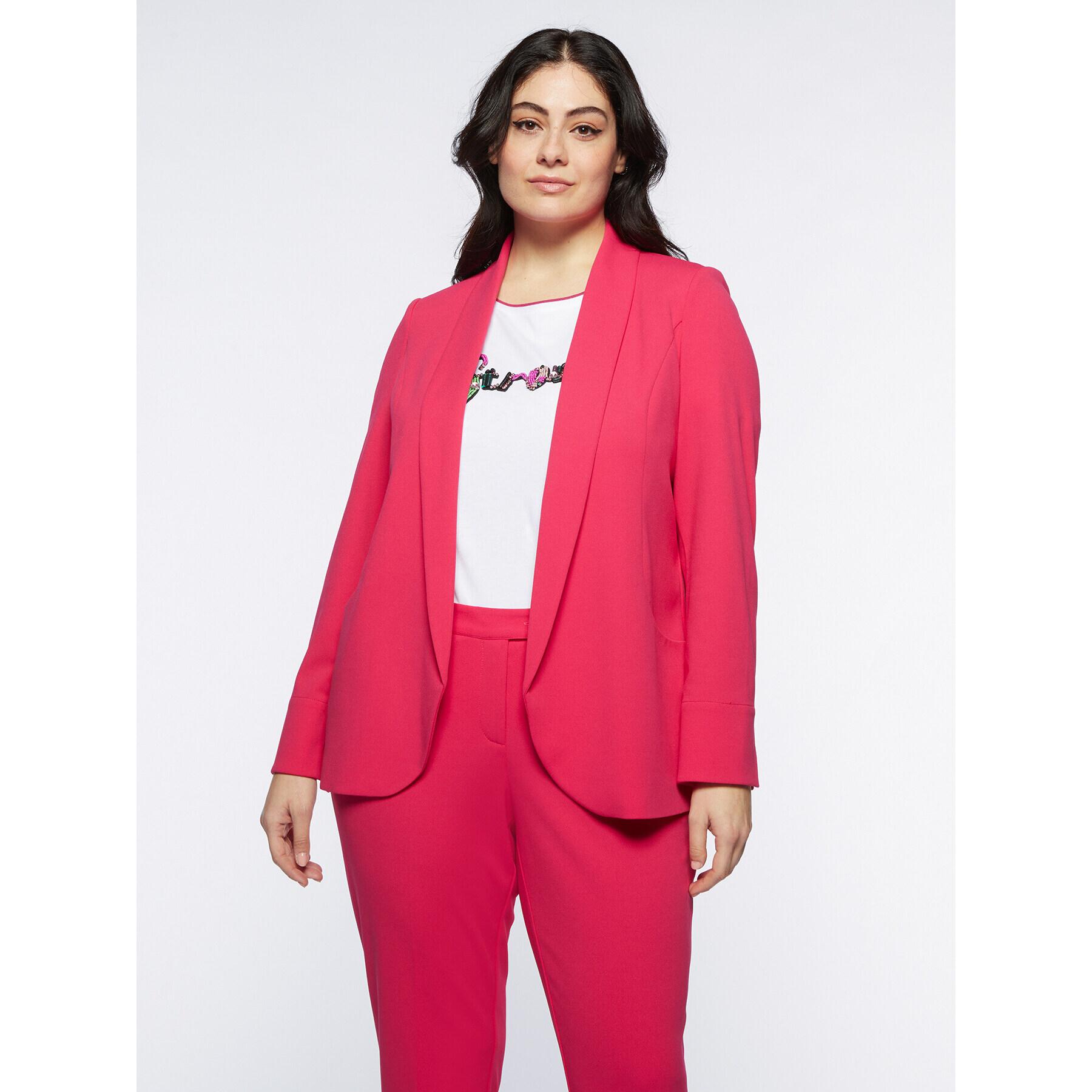 Fiorella Rubino - Blazer con cuello de chal - Fuchsia