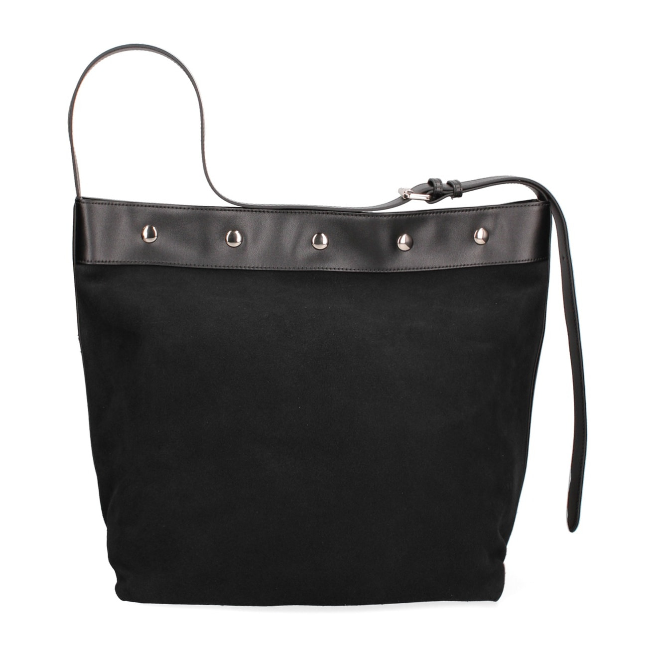 Borsa a spalla da donna Made in Italy - Modello Ardenza Pro - Pelle e Cotone - 33.0 x 35.0 x 20.0 cm