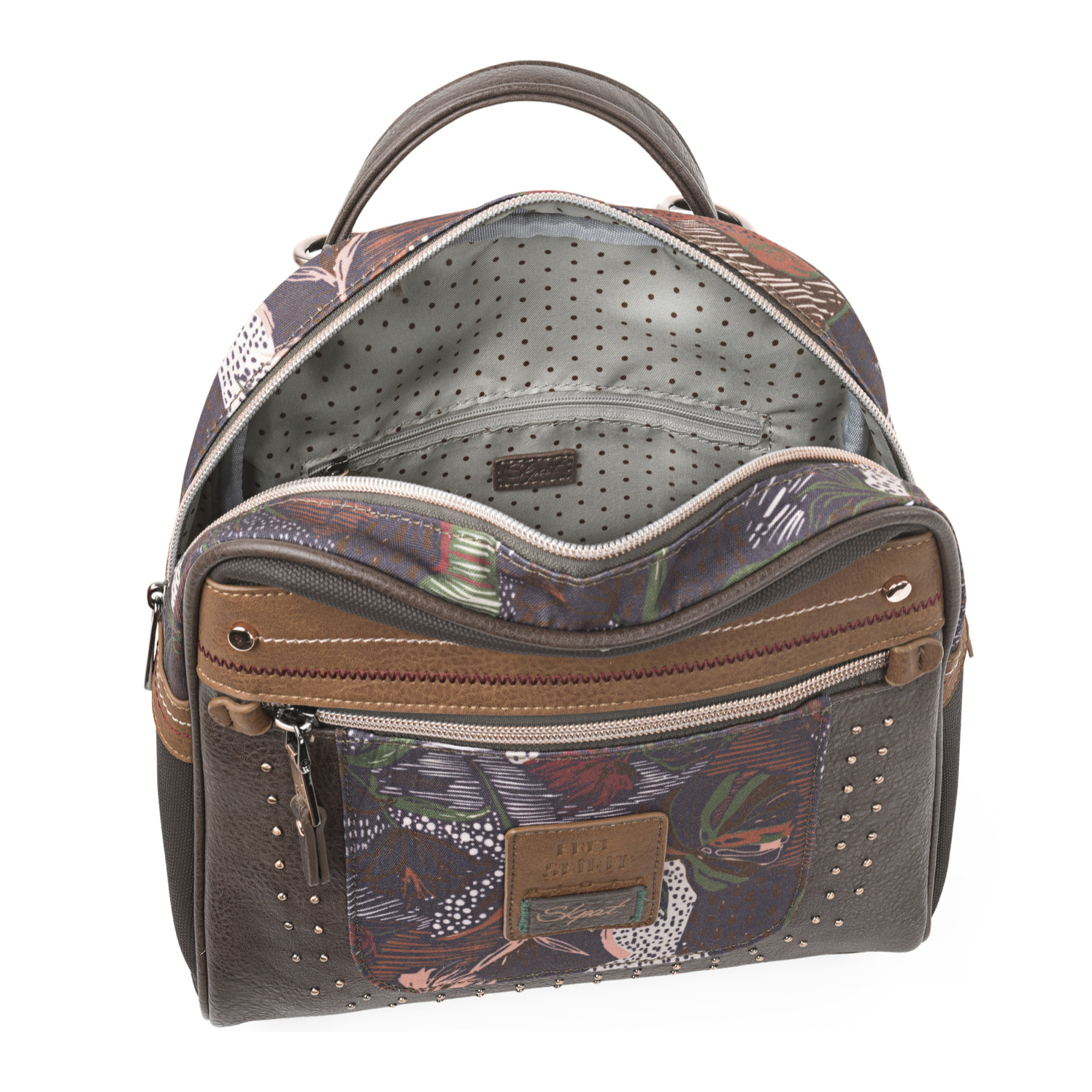 Bolso Mochila Mujer Skpat Fiorella Marron