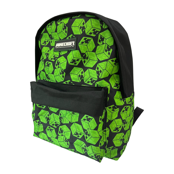 Zaino Americano Minecraft Cubes adattabile al carrello. Schienale imbottito e scomparto per laptop.
