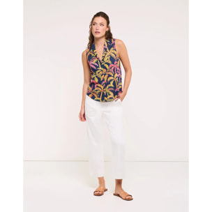 Blusa Sin Mangas Azul Marino - Celestial