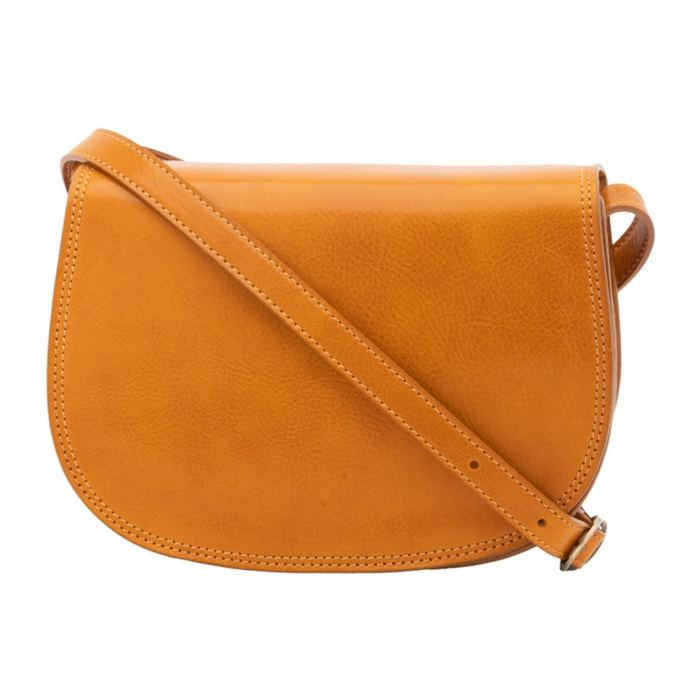 Borsa a tracolla da donna - Modello False - Vera pelle - 24.0 x 17.0 x 11.0 cm
