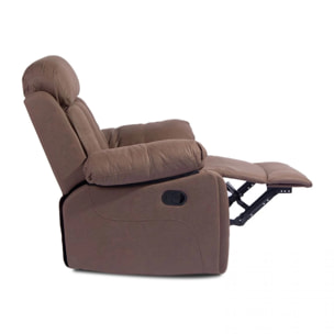 Sillón relax con reposapiés elevable en chocolate 93 cm Kendal Chocolate