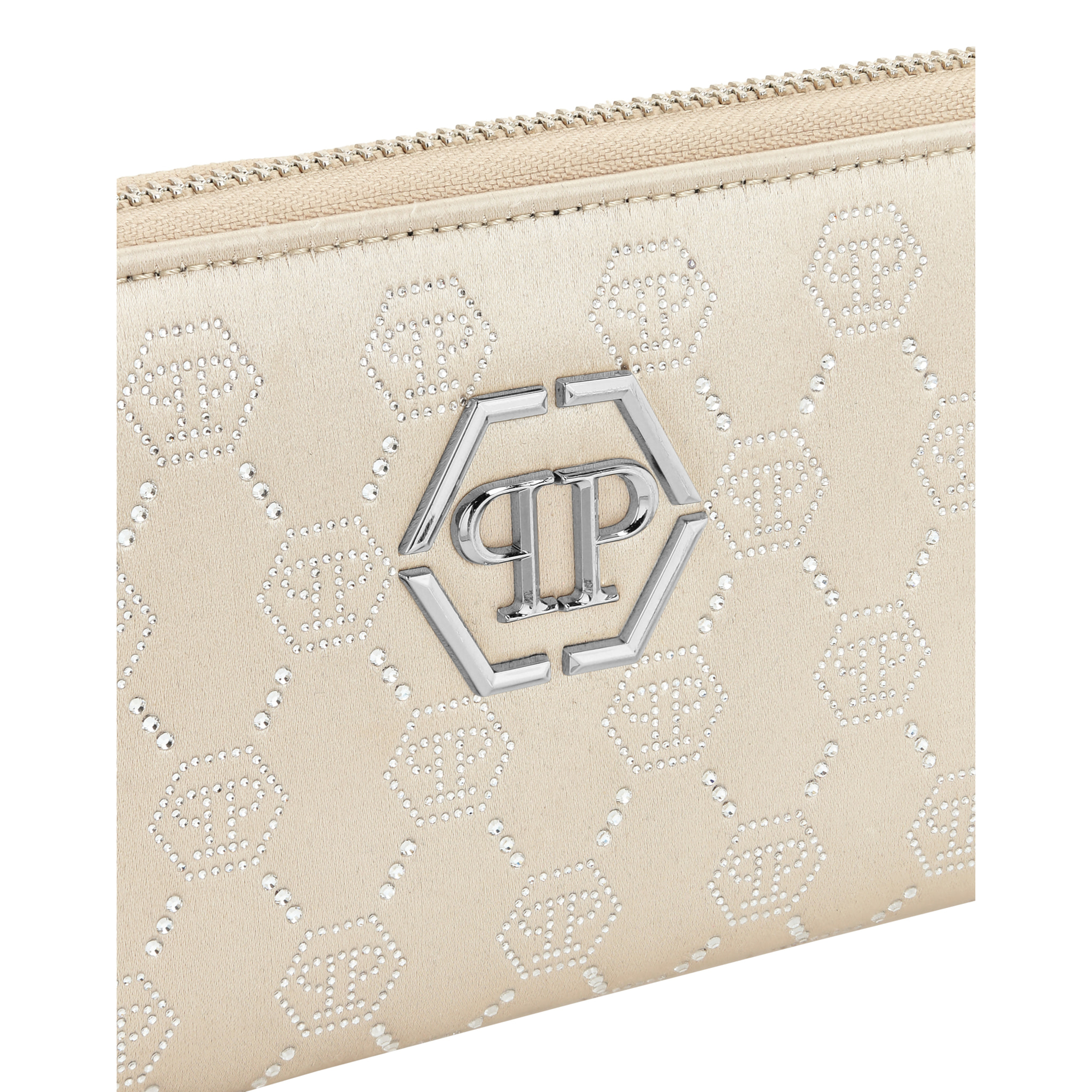 PHILIPP PLEIN Cartera con cremallera perimetral