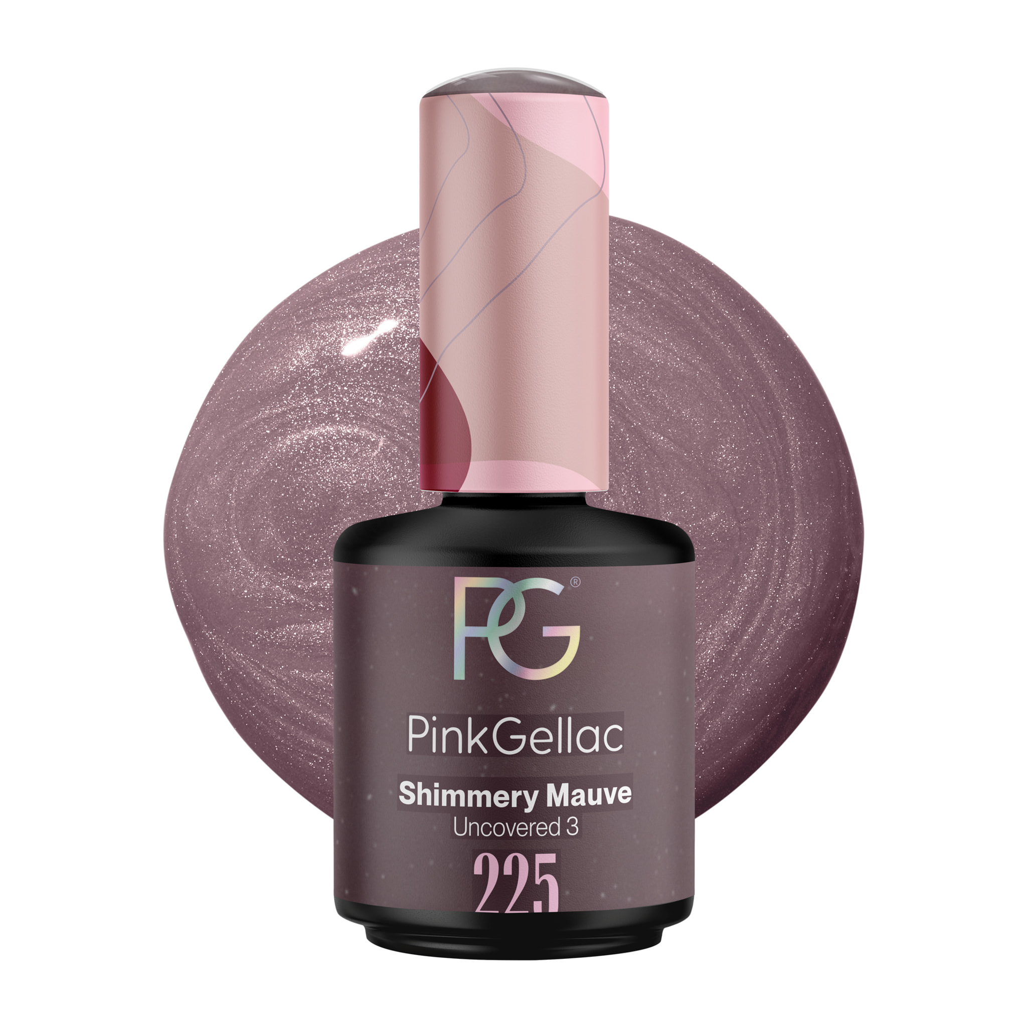 Vernis semi-permanent - 225 Shimmery Mauve - 15 ml