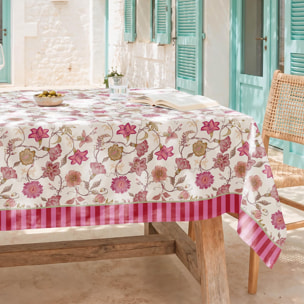 Mantel antimanchas DIANIA FUCSIA - 100% algodón